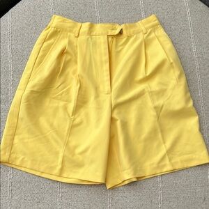Izod Yellow Bermuda Shorts Tailored Bermuda Fit